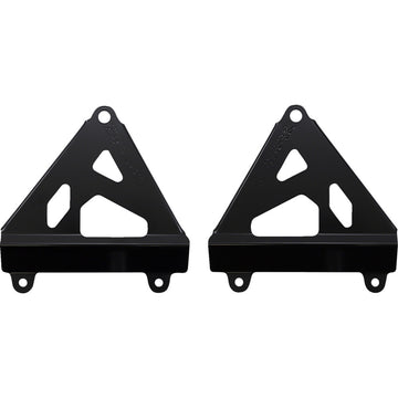 WORKS CONNECTION Radiator Brace Set - Black - Honda 18-B710