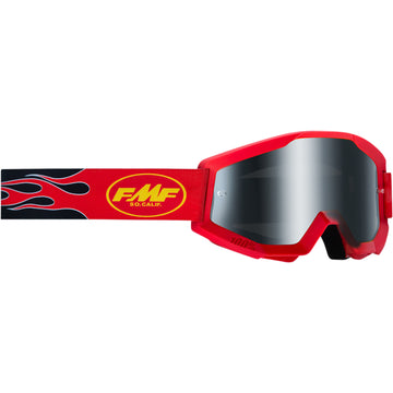 FMF PowerCore Sand Goggles - Flame - Red - Smoke F-50053-00003
