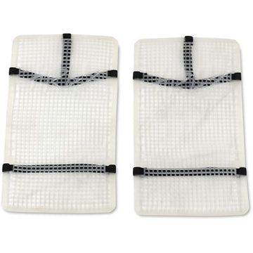 Moose Racing Mud Radiator Cover - White - Yamaha HPRMUDYZF2504TM