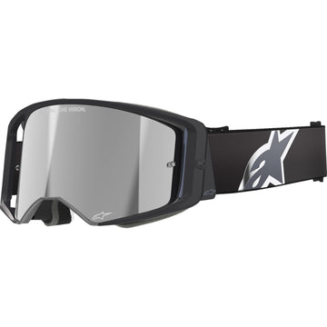 Alpinestars Supertech Goggle - Corp - Black/Gray - ABS Vision - Silver Mirror 5100325-1513 | Goggles