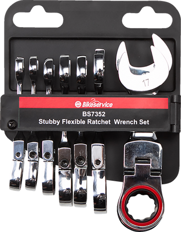 Bikeservice Flex-Head Wrench - 8-piece BS7352