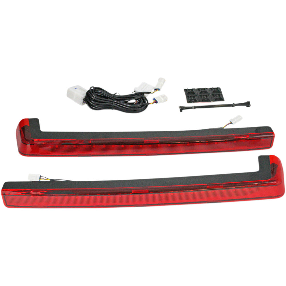 Custom Dynamics LED Run/Brake Tour-Pak? Arms - Red Lens - '06-'13 PB-TP-ARM-13R