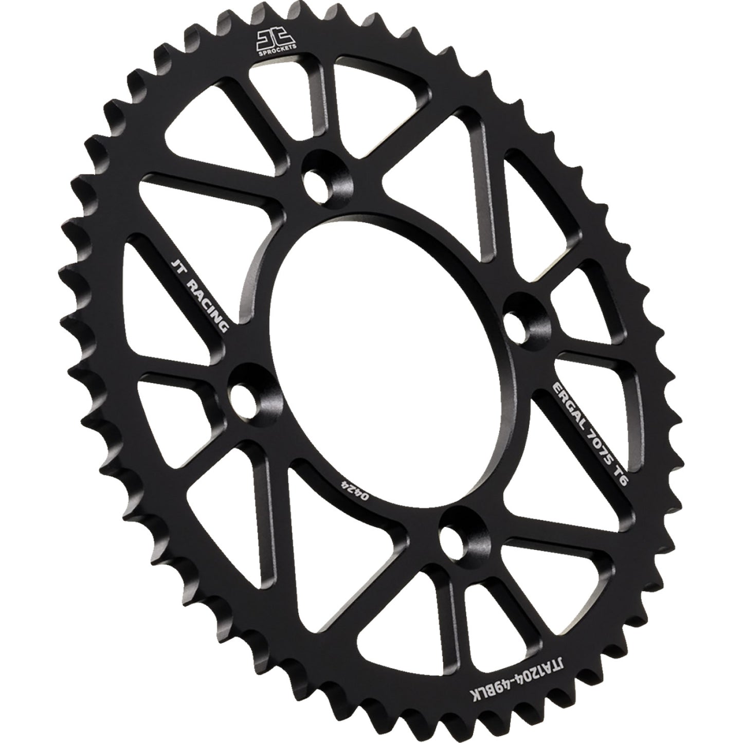 JT SPROCKETS Rear Sprocket - Aluminum - 49 Tooth - Black - CRF 125FB JTA1204.49BLK by JT Rear Sprockets Aluminum/Alloy