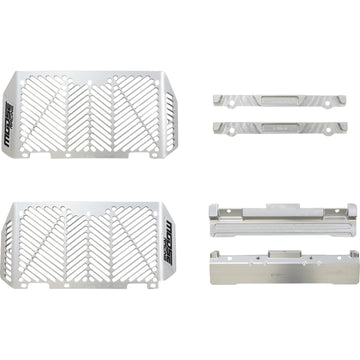 Moose Racing Billet Radiator Guards - Silver - Yamaha 12-5002