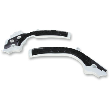 Acerbis X-Grip Frame Guards - White/Black - Husqvarna | KTM 2449531035