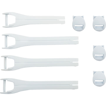 Moose Racing Qualifier Boot Strap Kit - White - Size 7-9 3430-1012