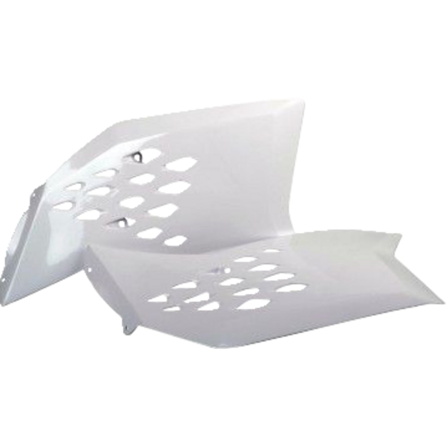 POLISPORT Radiator Cover - White - KTM 8428200084 by Polisport