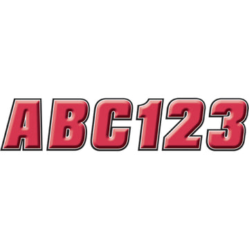 Hardline Sticker Kit - 2" - Red/Black REBLK500 | Stickers Decals