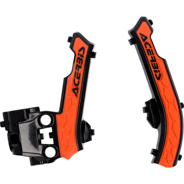 Acerbis X-Grip Frame Guards - Black/ '16 Orange - Gas Gas | Husqvarna | KTM 2979615229