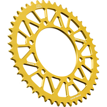JT SPROCKETS Rear Sprocket - Aluminum - 46 Tooth - Gold - KLE 300/FZ6 JTA486.46GLD by JT Rear Sprockets Aluminum/Alloy
