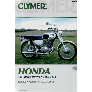 CLYMER Manual - Honda - 125/200 Twins CM321