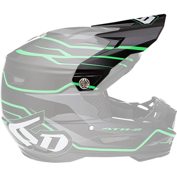 6D HELMETS ATR-2 Visor - Phase - Black Green 72-6101