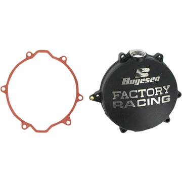 BOYESEN Clutch Cover - Black - Husaberg/KTM CC-44B