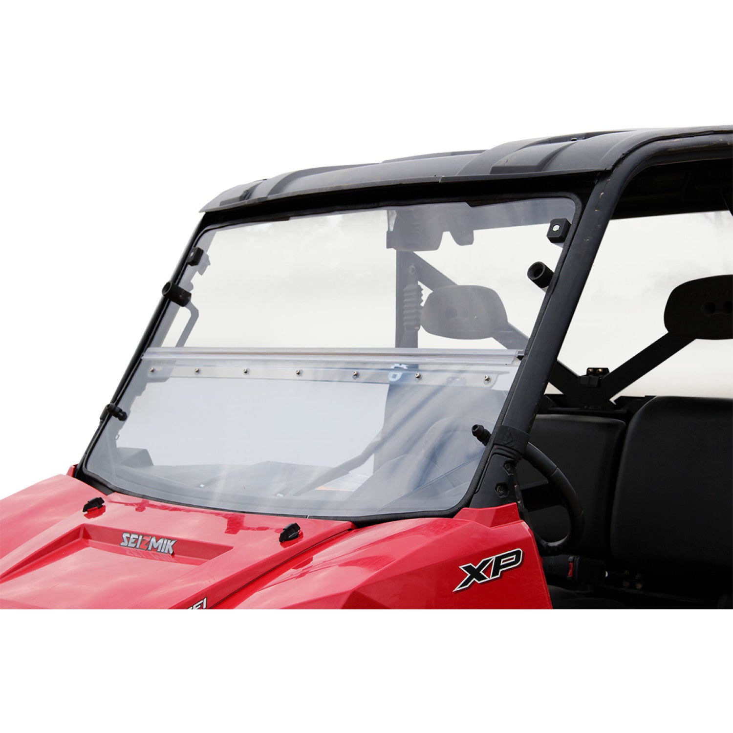 SEIZMIK Folding Windshield - Hard Coated Polycarbonate - Ranger 50-25003KIT