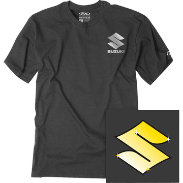 FACTORY EFFEX Suzuki Bling T-Shirt - Heather Charcoal - Medium 27-87412
