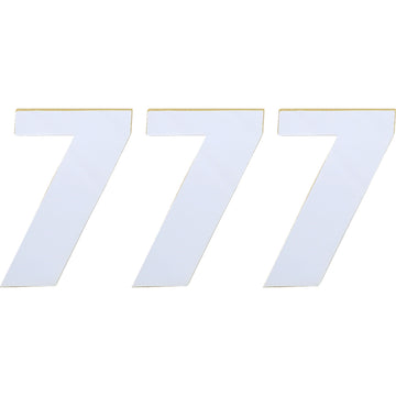 Moose Racing Race Number 7 - White - 4.5" 80007