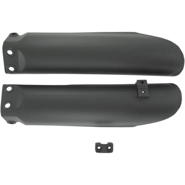 Acerbis Lower Fork Covers for Inverted Forks - Black 2253090001