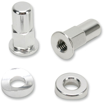 No Toil Rim Lock Nut/Spacer - Kit - Silver Ntrk-001 by No Toil