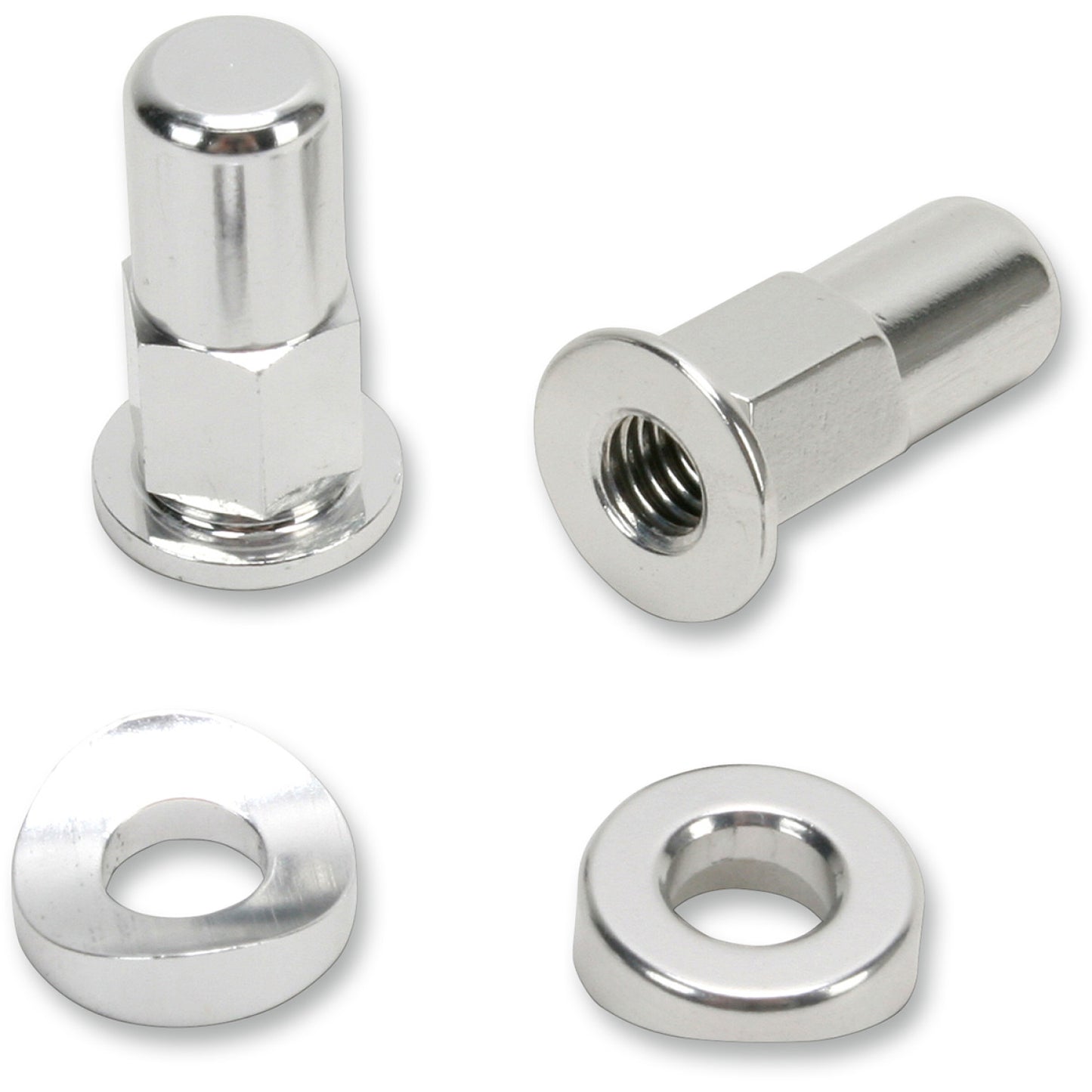 No Toil Rim Lock Nut/Spacer - Kit - Silver Ntrk-001 by No Toil