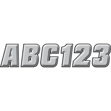 Hardline Sticker Kit - 2" - Silver/Black SIBLK500 | Stickers Decals