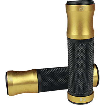 DRIVEN RACING 7/8" D3 Grips - Gold/Black D3GD