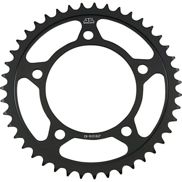 JT SPROCKETS Rear Sprocket - 43-Tooth - Honda JTR1316.43 by JT Rear Sprockets Steel Type