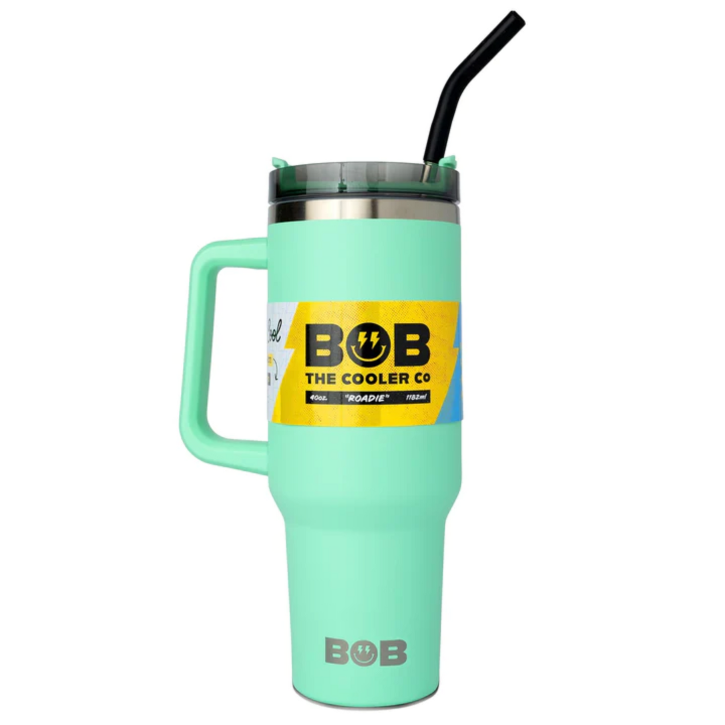 BOBs 40OZ TUMBLER with Straw and Handle by BOB The Cooler Co