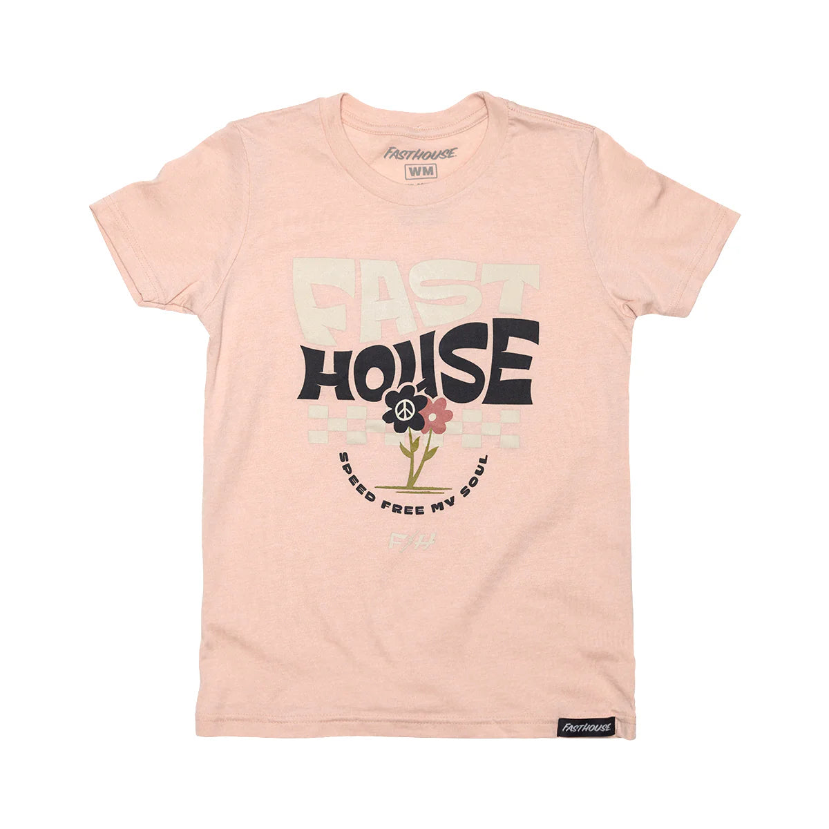 Fasthouse Girls Flourish Tee - Heather Peach - YX-Large