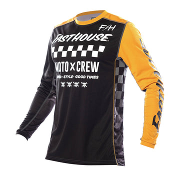 Fasthouse Grindhouse Alpha Jersey Black/Amber - XLarge