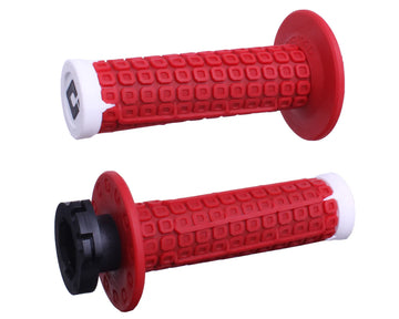 ODI Nomad Lock-On Grips W / D3O Red / White
