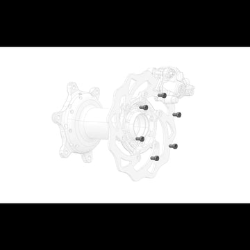 Rear Brake Disc Screws M6x12