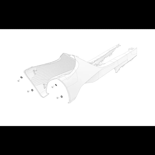 Stark Varg Black Spacer For Carbon Fiber Front Subframe Screws I7092-080-PL - OEM Spare Part