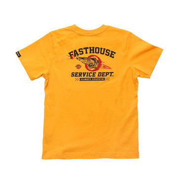 Fasthouse Youth Ignite Tee Vintage Gold