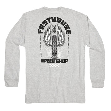 Fasthouse Iron Steed LS Tee Light Gray