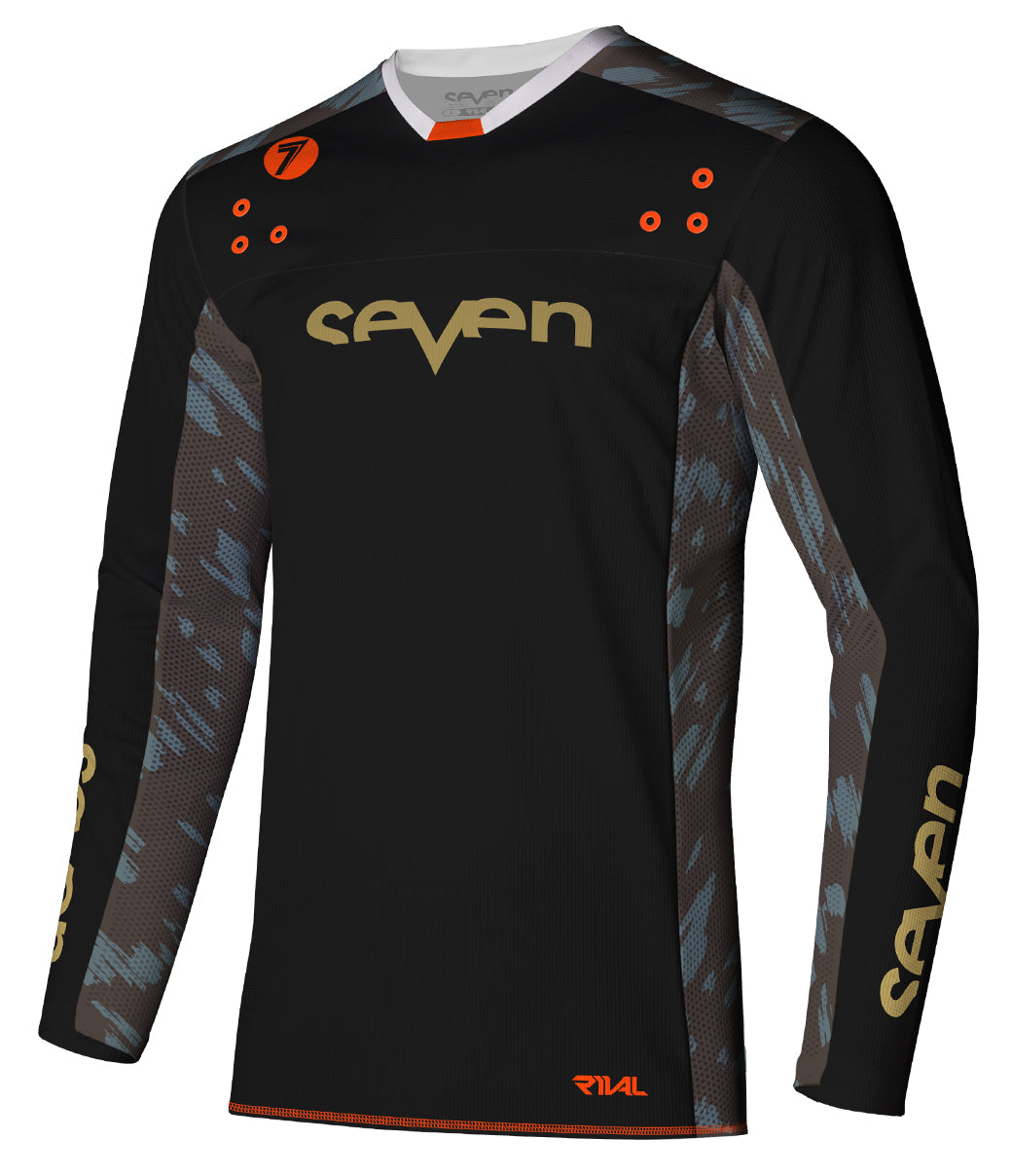 Seven RIVAL CLASH JERSEY BLACK/BRANDY XL