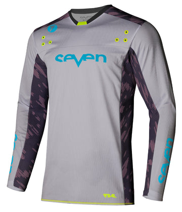 Seven RIVAL CLASH JERSEY GRAY/B-BERRY XL