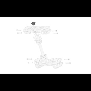 Top Steering Head Shaft Bolt