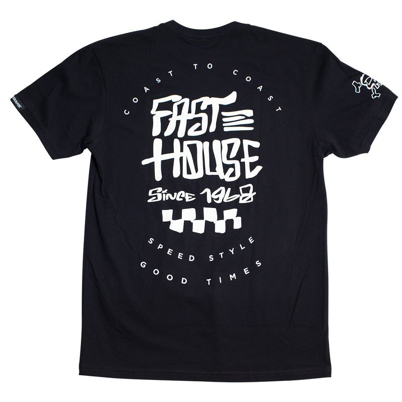 Fasthouse Slack Tee Black Medium