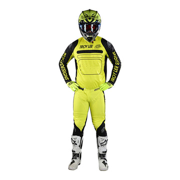 Troy Lee Designs SE Pro Jersey Drop In Black/Glo Yellow - Medium