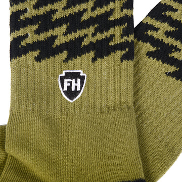 Voltage Sock - Heather Olive