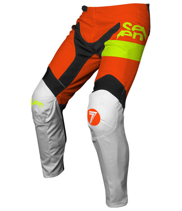 Seven YOUTH VOX FRACTURE PANT WHITE/FLO ORANGE Y28