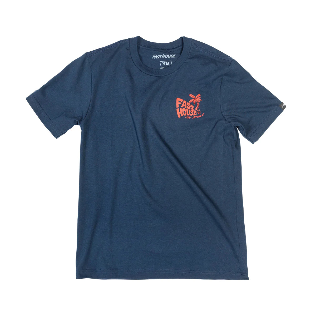 Fasthouse Explorer Youth Tee - Midnight Navy - X-Large