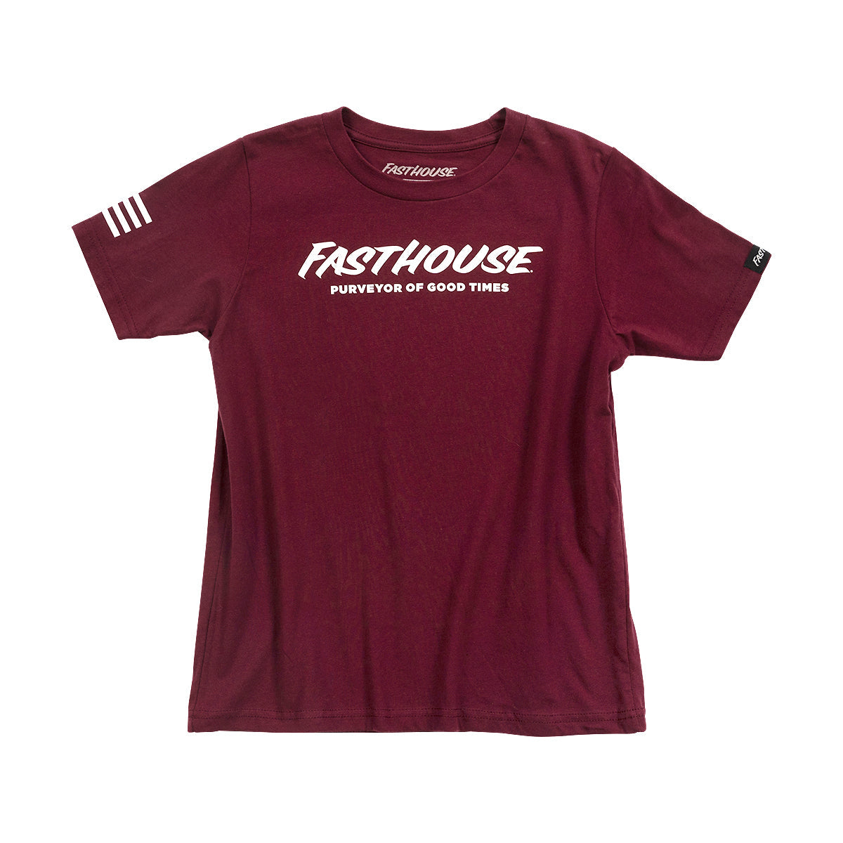 Fasthouse Youth Logo Tee Maroon