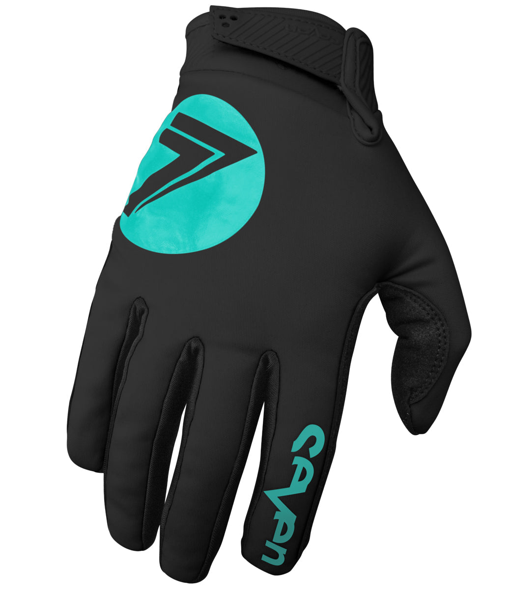Seven ZERO COLD WEATHER GLOVE BLACK/AQUA MD