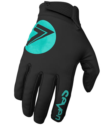 Seven ZERO COLD WEATHER GLOVE BLACK/AQUA MD