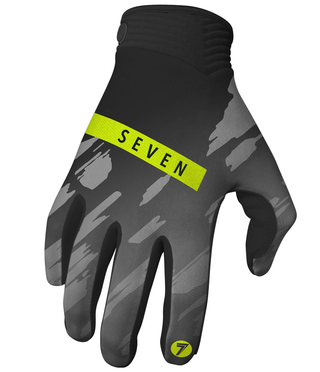 Seven ZERO CLASH GLOVE BLACK/FLO YELLOW XL