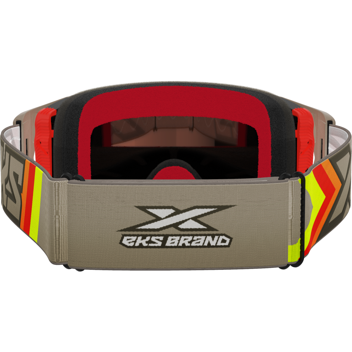 EKS Lucid Goggle Black & Tan Red Mirror