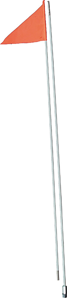 2 Piece Fiber Pole Straight Mount Safety Flag