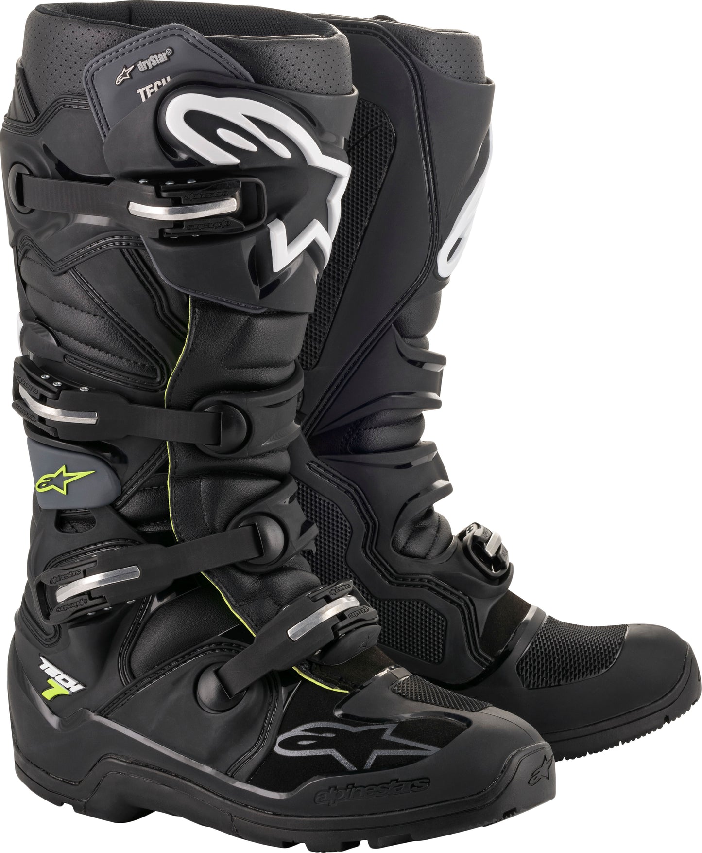 Alpinestars Tech 7 Enduro DS Boots Black/Gray Size 10 | Boots & Accessories