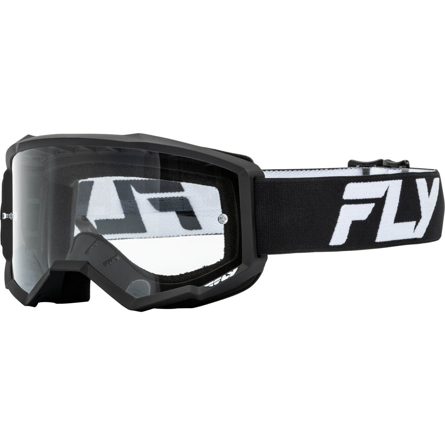 Fly Focus Goggle Black/White w/ Clear Lens | Eyewear